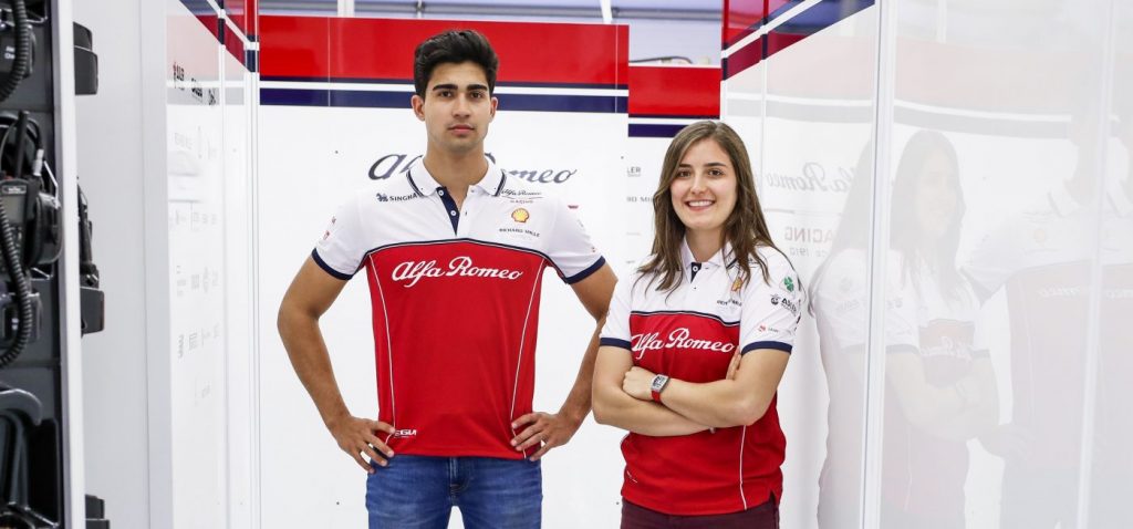 [Fórmula 1] La colombiana Tatiana Calderón y el ecuatoriano Juan Manuel Correa probarán con Alfa Romeo en Francia