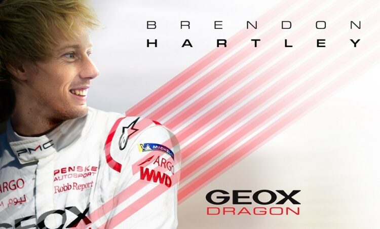 [Fórmula E] Brendon Hartley firmó con Geox Dragon para la temporada 2019/2020