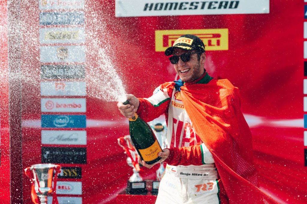[Chilenos en el exterior] Benjamín Hites sumó una segunda victoria en Miami y define el campeonato en Mugello