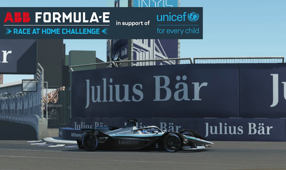 [Fórmula E Race at Home Challenge] Stoffel Vandoorne lidera de punta en Nueva York