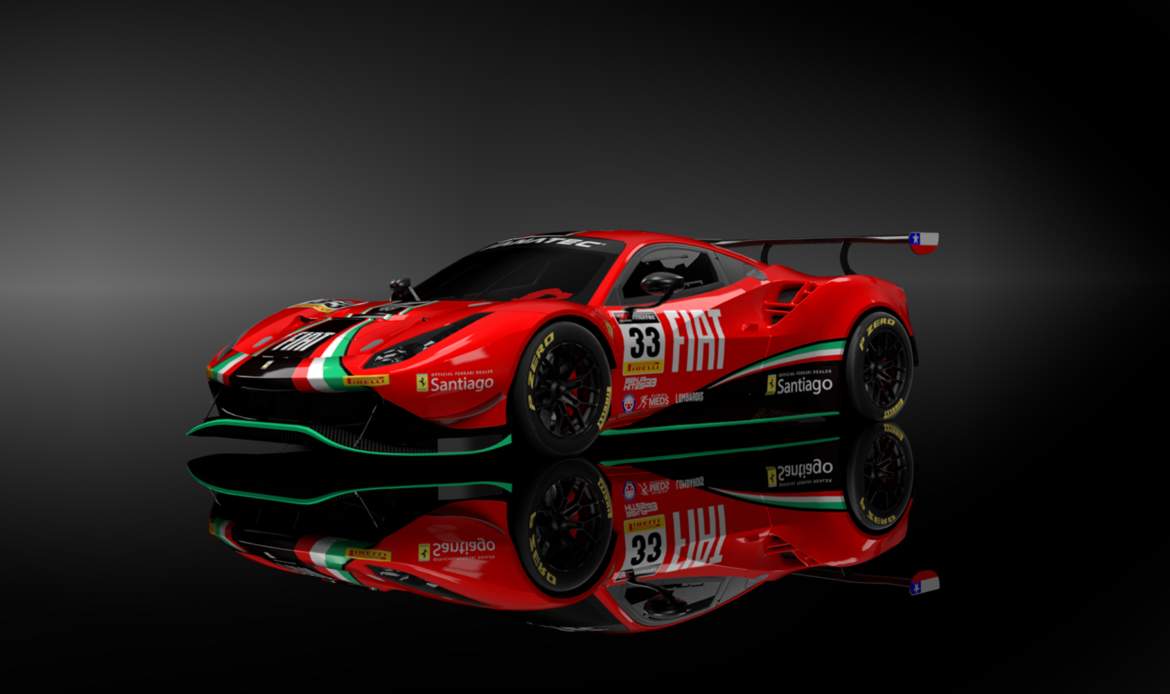 [Chilenos en el exterior] Así lucirá la Ferrari 448 GT3 Evo de Benjamín Hites en el GT World Challenge Europe