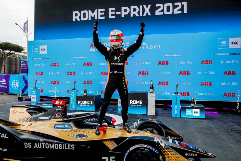 [Fórmula E] Jean-Éric Vergne se lleva una victoria en Roma que estaba en manos de Di Grassi