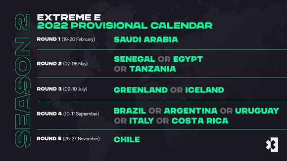 [Extreme E] Chile es parte del calendario provisional de la temporada 2022