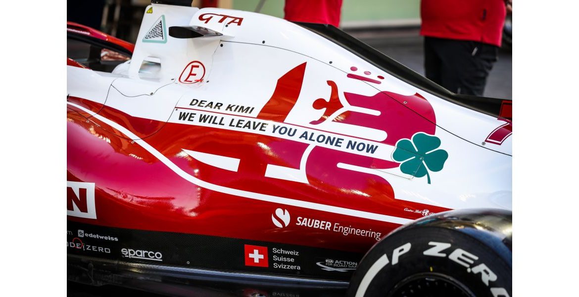 [Fórmula 1] Un mensaje especial de la Scuderia Alfa Romeo sobre los autos de Kimi y Antonio en el GP de Abu Dhabi