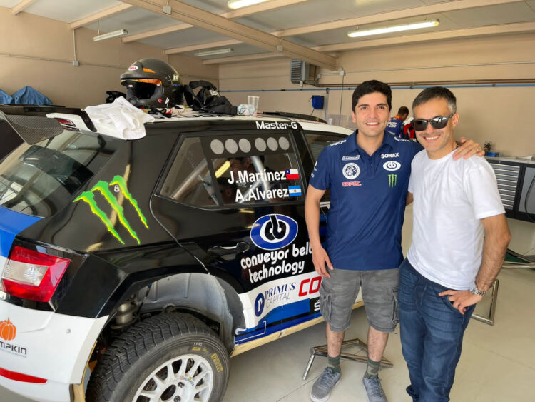 [Chilenos en el exterior] Jorge Martínez probó en Barcelona el auto que usará en el Rally de Grecia